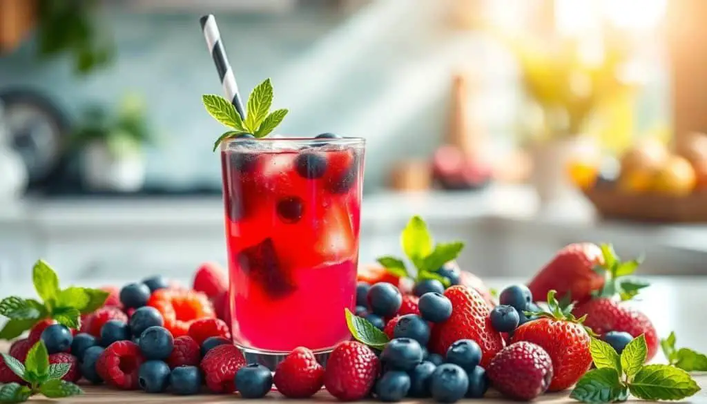 health benefits of berry-flavored mocktails
