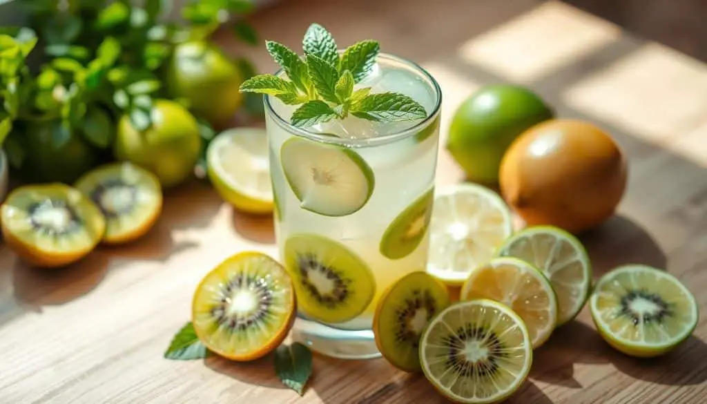 healthy benefits of kiwi and lime drinks