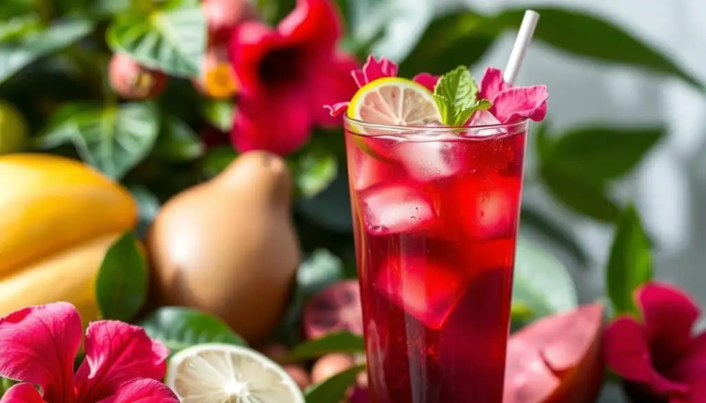 hibiscus tea mocktail