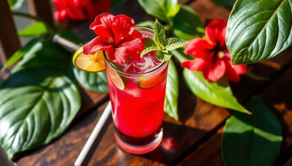 hibiscus tea mocktail