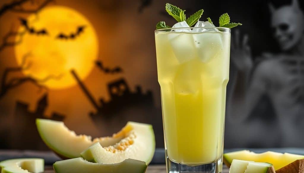 honeydew melon mocktail