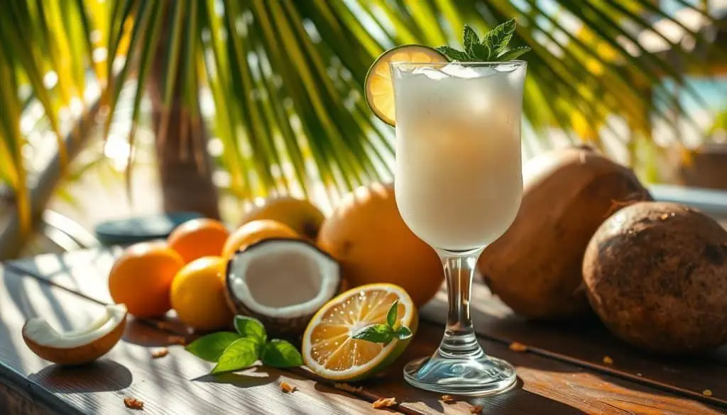 how to make Coconut Citrus Cooler Mocktail