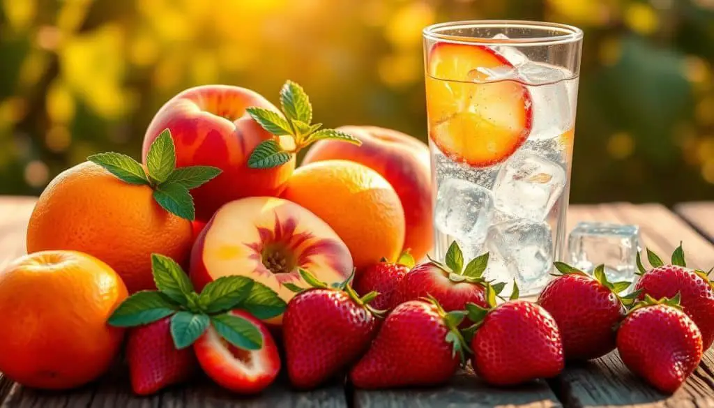 ingredients for Golden Hour Glow Mocktail