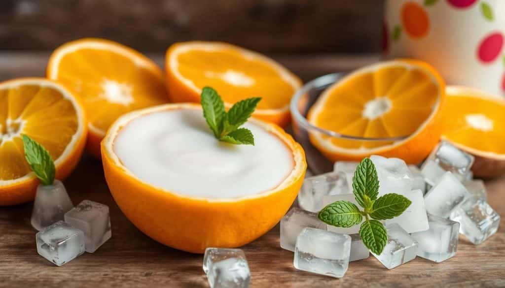 ingredients for creamy cocktails
