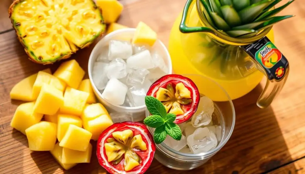 ingredients for mocktail