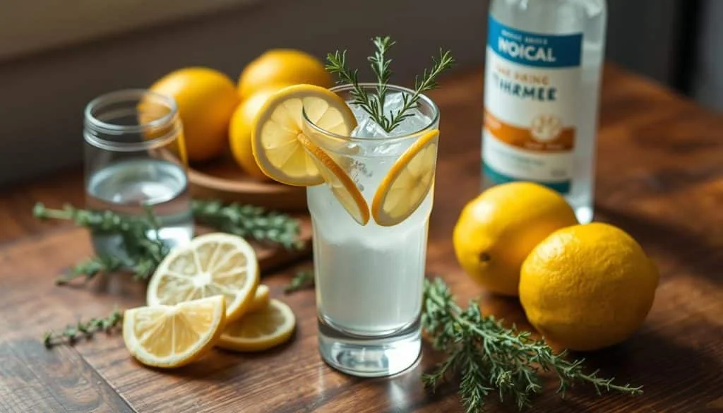 lemon thyme cocktail mix