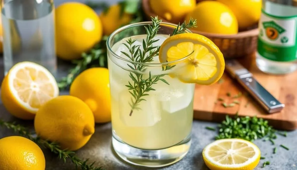 lemon thyme cocktail mix