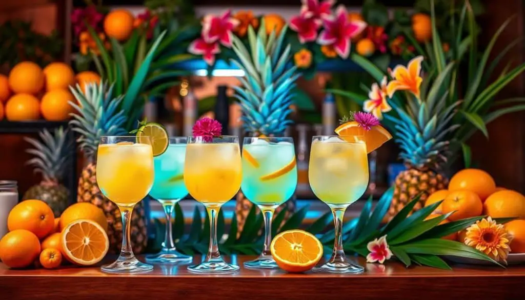 mocktail bar setup