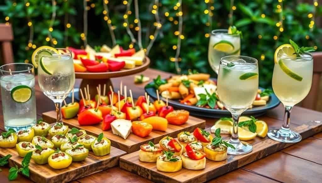 mocktail party snacks