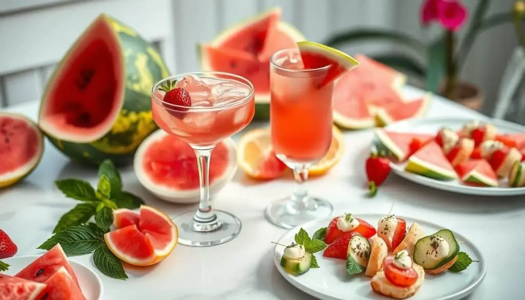 pairing food with refreshing drinks