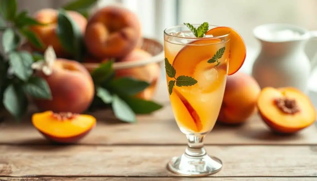 peach mocktail