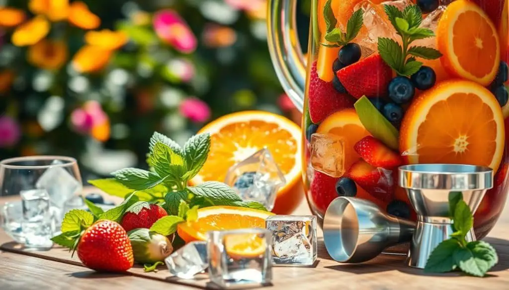 preparation steps for a refreshing summer drink