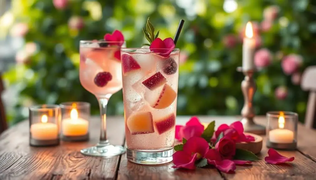 rose syrup in mocktails