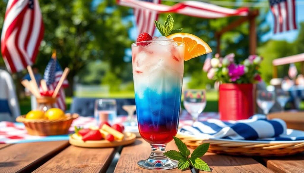 serve patriotic drink