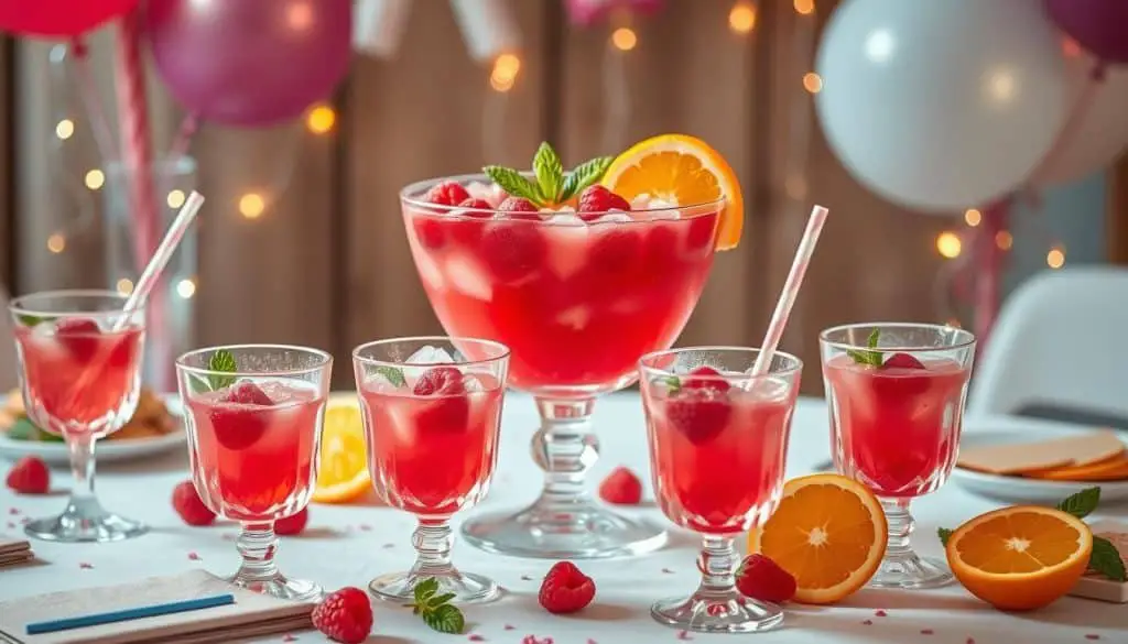 serving ideas for punches and festive presentations