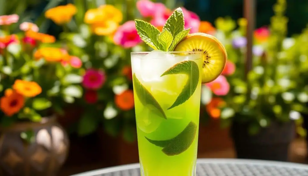 summer drinks Kiwi Mint Cooler Mocktail