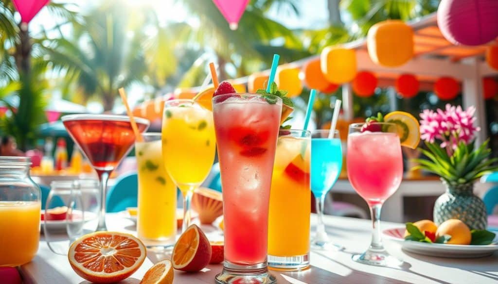 summer party mocktails