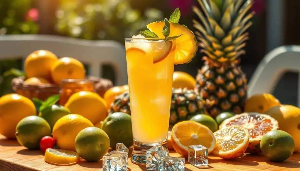 summer refreshments mocktail presentation