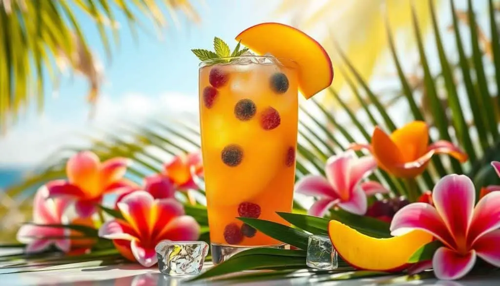 tropical fruit drinks