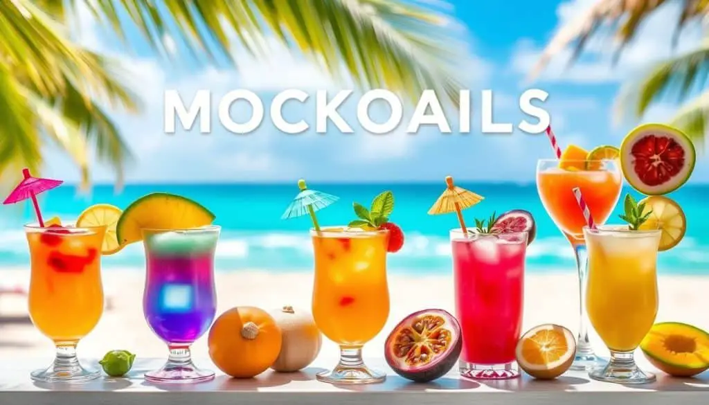 tropical mocktail variations