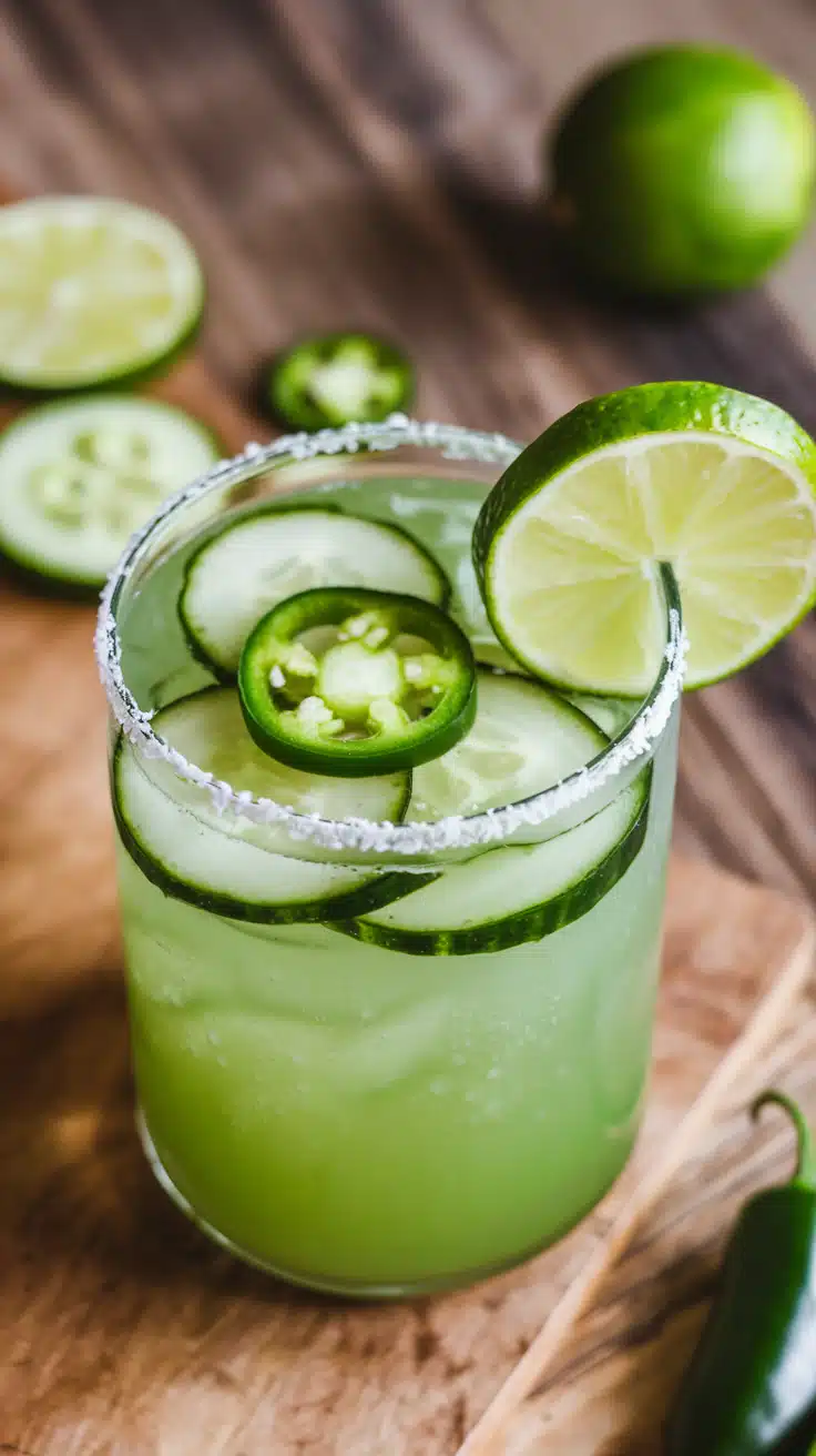 Cucumber Jalapeño Cooler Mocktail
