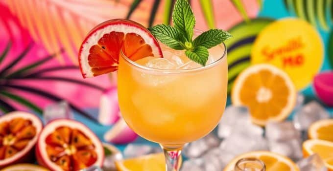 Passionfruit Margarita Mocktail