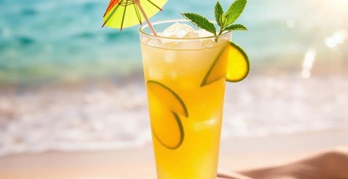 Pineapple Lime Spritz Mocktail