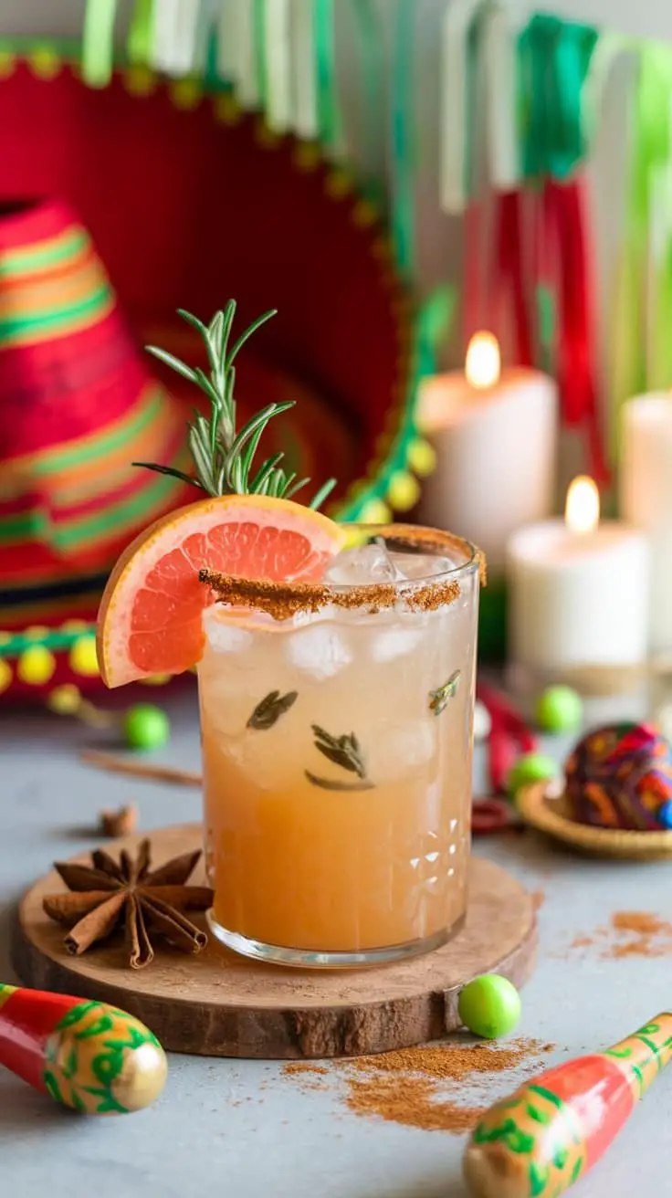 Spiced Grapefruit Spritz Mocktail