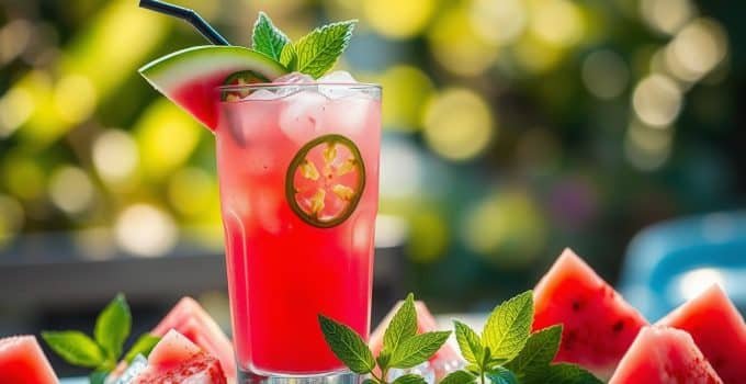Spicy Watermelon Refresher Mocktail