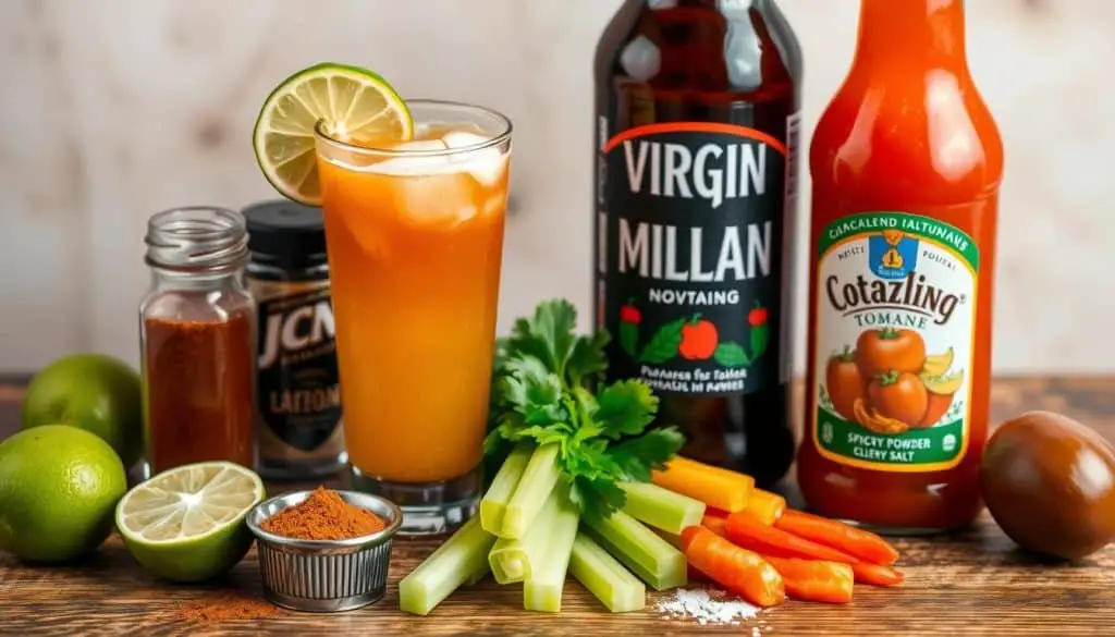 Virgin Michelada ingredients