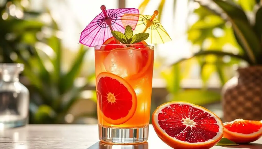 agave sweetened mocktail