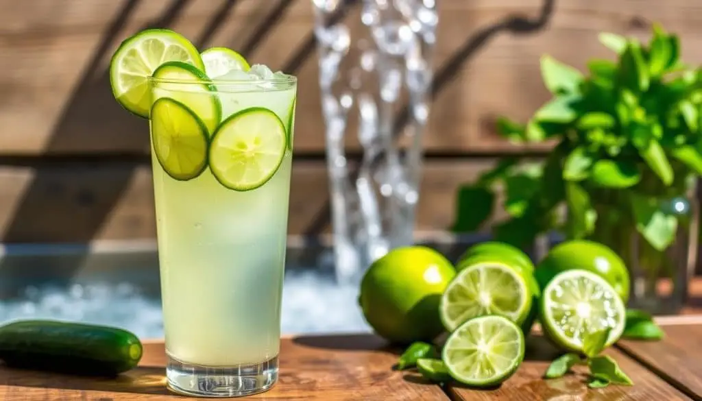homemade mocktail drink