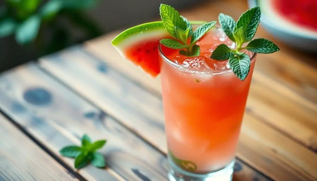 mocktail with fresh mint