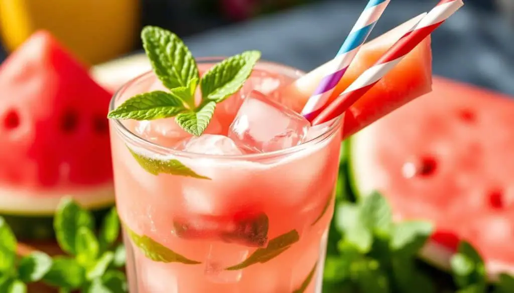 mocktail with fresh mint