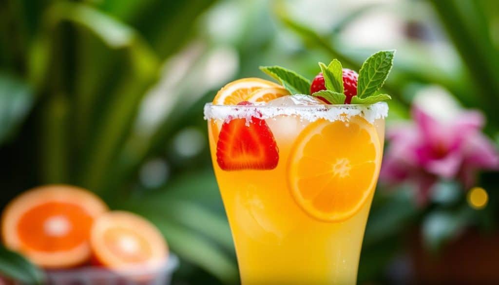 virgin margarita mocktail garnish