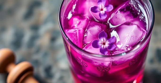 Caribbean Purple Breeze Mocktail