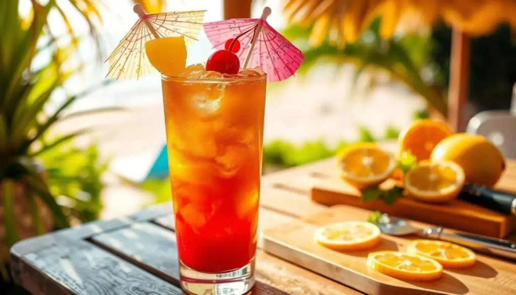 DIY mocktail hurricane