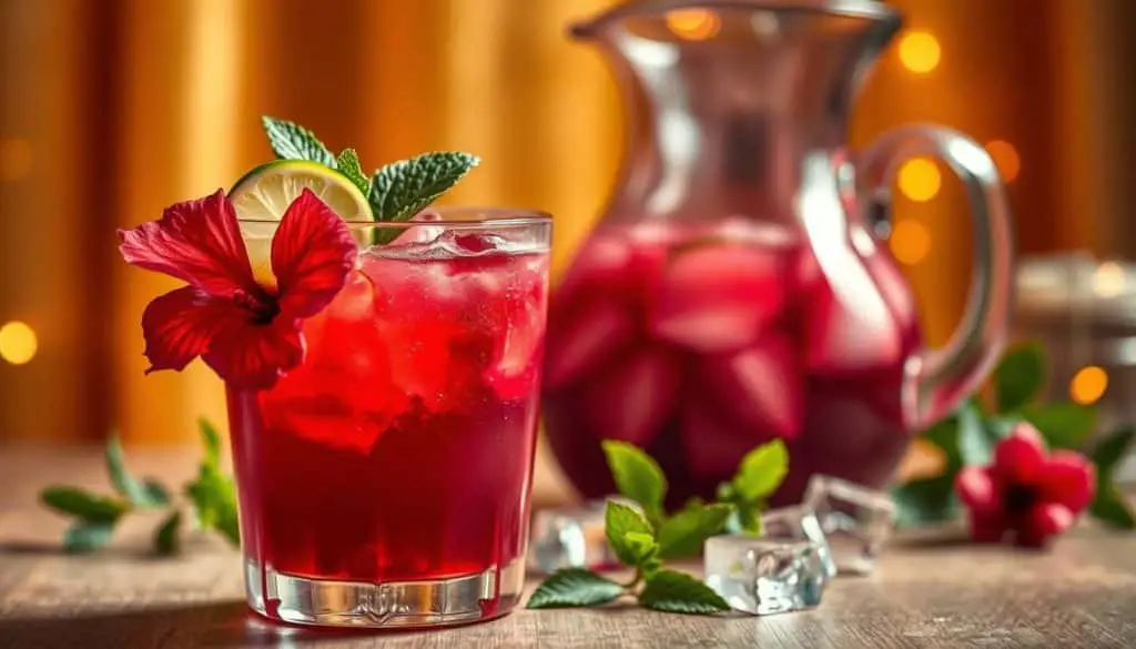 Festive Hibiscus Drink