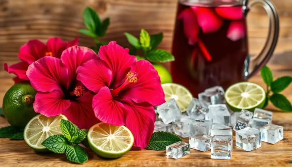 Ingredients for the Perfect Hibiscus Mocktail