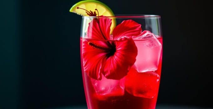 Jewel Toned Hibiscus Mocktail