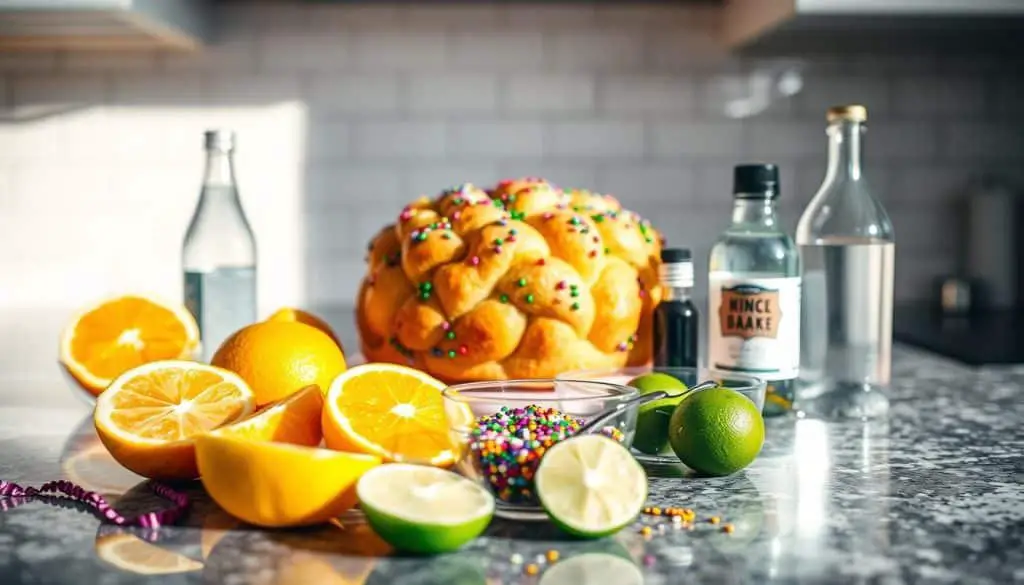 King Cake Cooler Mocktail ingredients