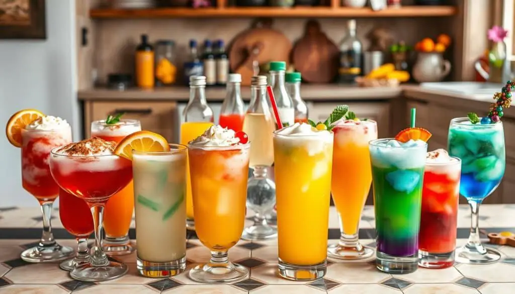 King Cake Cooler Mocktail variations