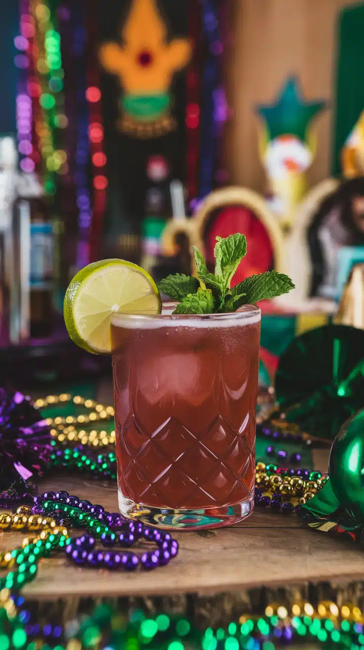 Midnight Bourbon Street Mocktail