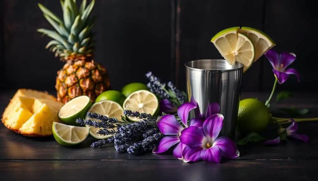 Mocktail ingredients and preparation
