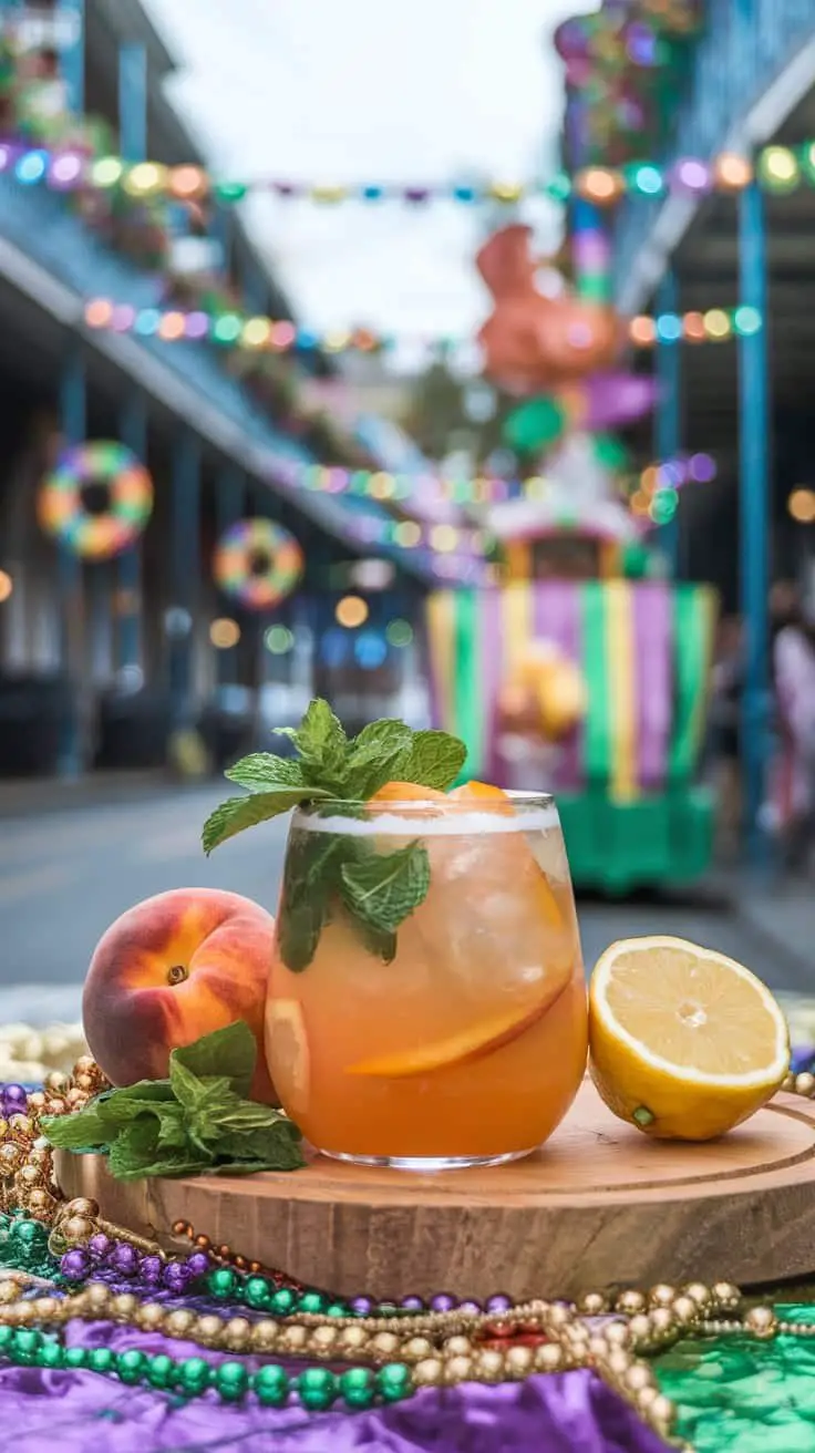 Peach Bourbon Street Mocktail