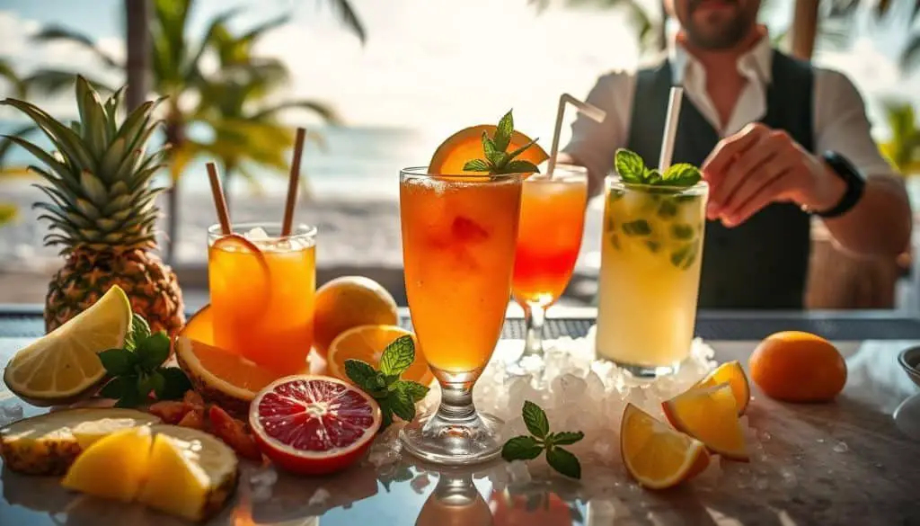 Variations of hurricane mocktail