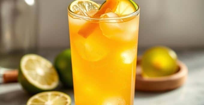 Zesty Lime Ginger Fizz Mocktail