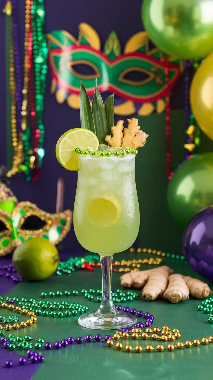 Zesty Lime Ginger Fizz Mocktail