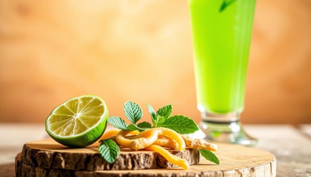 garnishing mocktails visual presentation