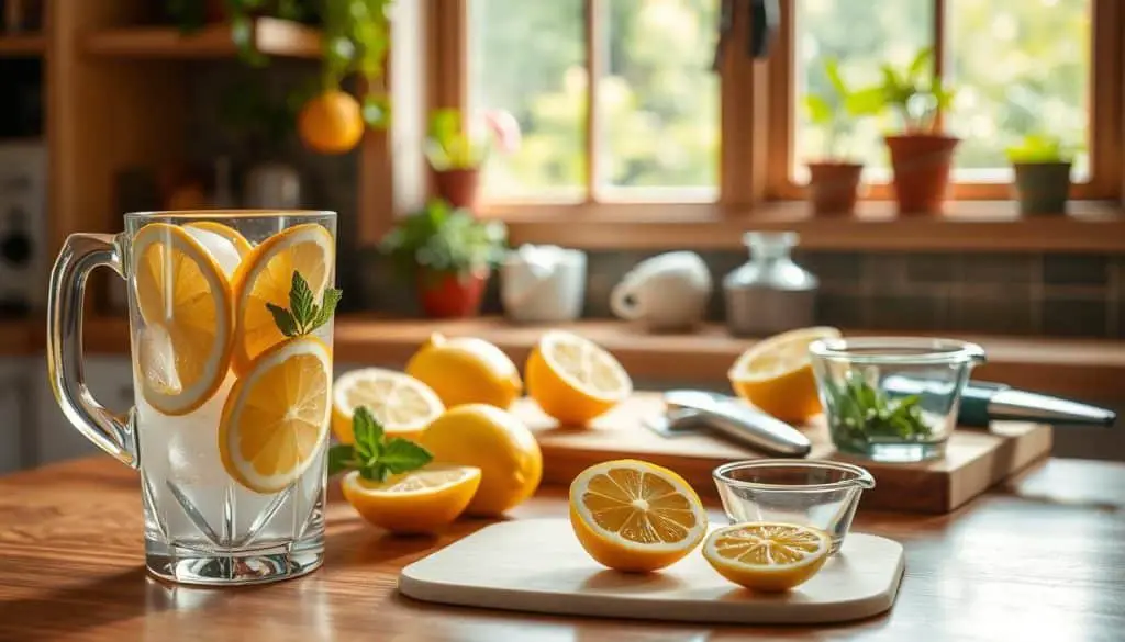 preparation steps for an easy mocktail